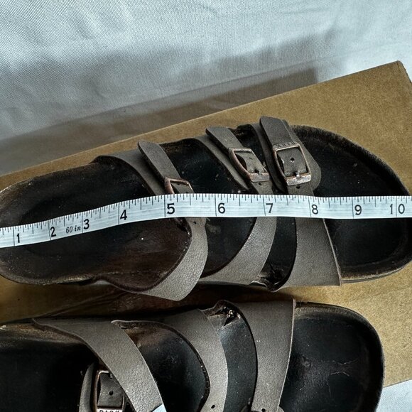 Birkenstock - Florida Sandals - Brown Leather Slip-ons - EU Size 42 - Picture 9 of 9